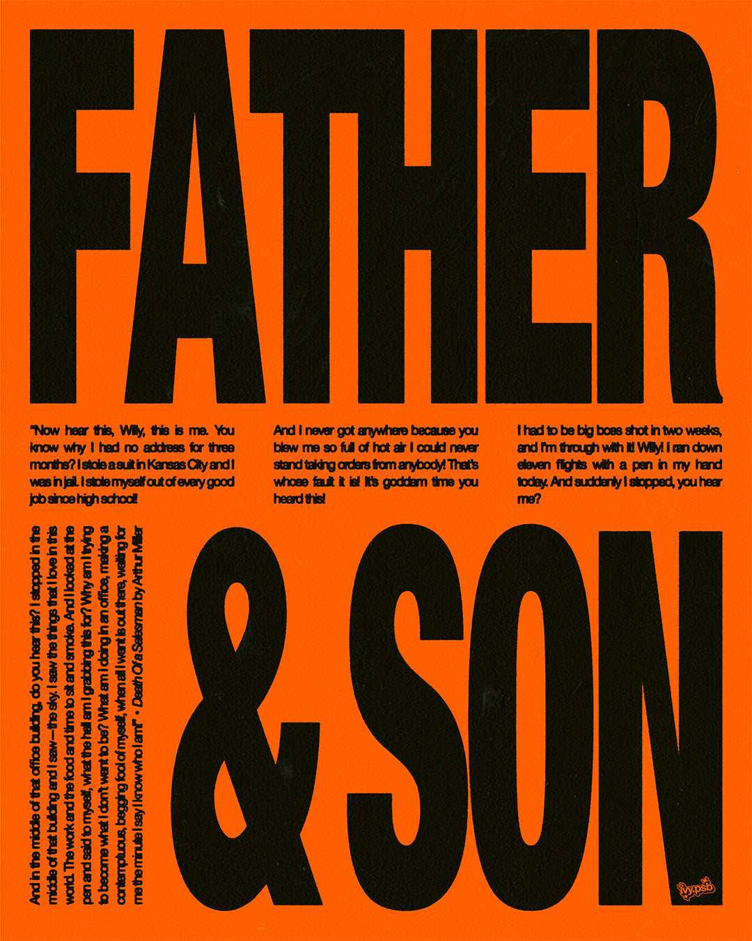 "BR009 - FATHER & SON" - Print
